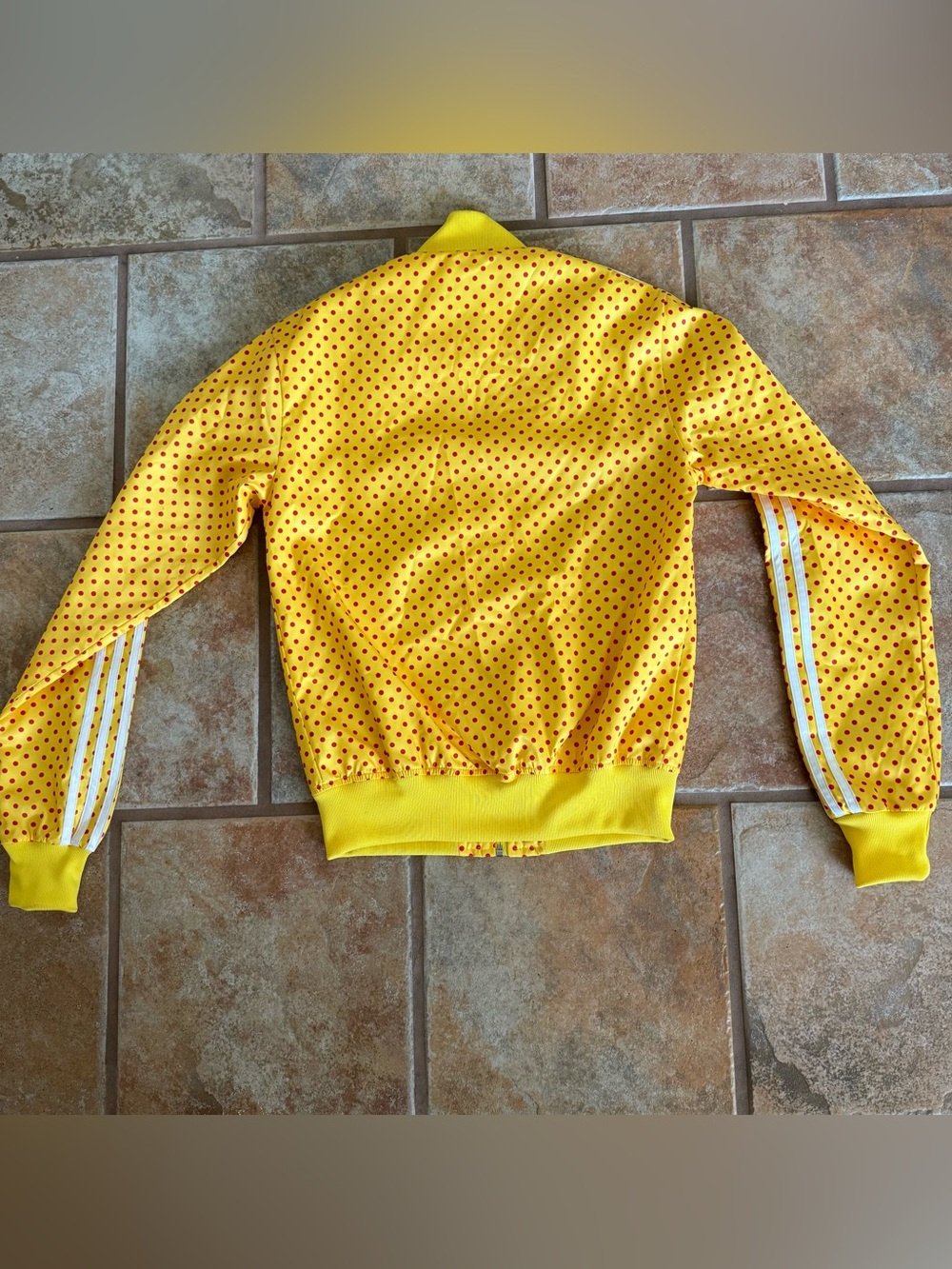 Adidas x Pharrell Williams Yellow Track Jacket w Polka Dots - Picture 2 of 8